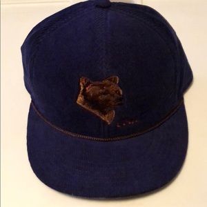 Coal Corduroy Baseball SnapBack Hat Cap - blue